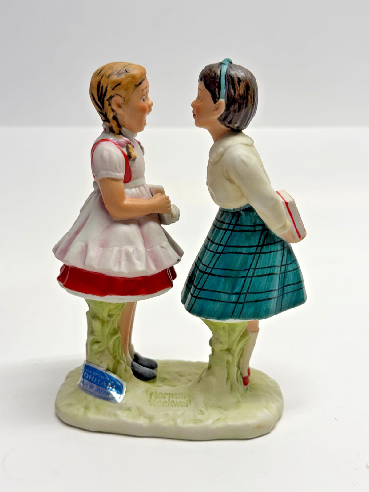 Vintage Norman Rockwell Missing Tooth Figurine Post Gorham Japan 1974
