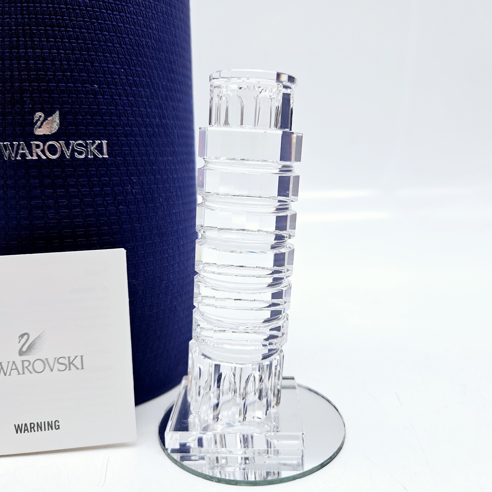 Swarovski Leaning Tower Of Pisa Monument Crystal Figurine 5428010 3.75″ in Box