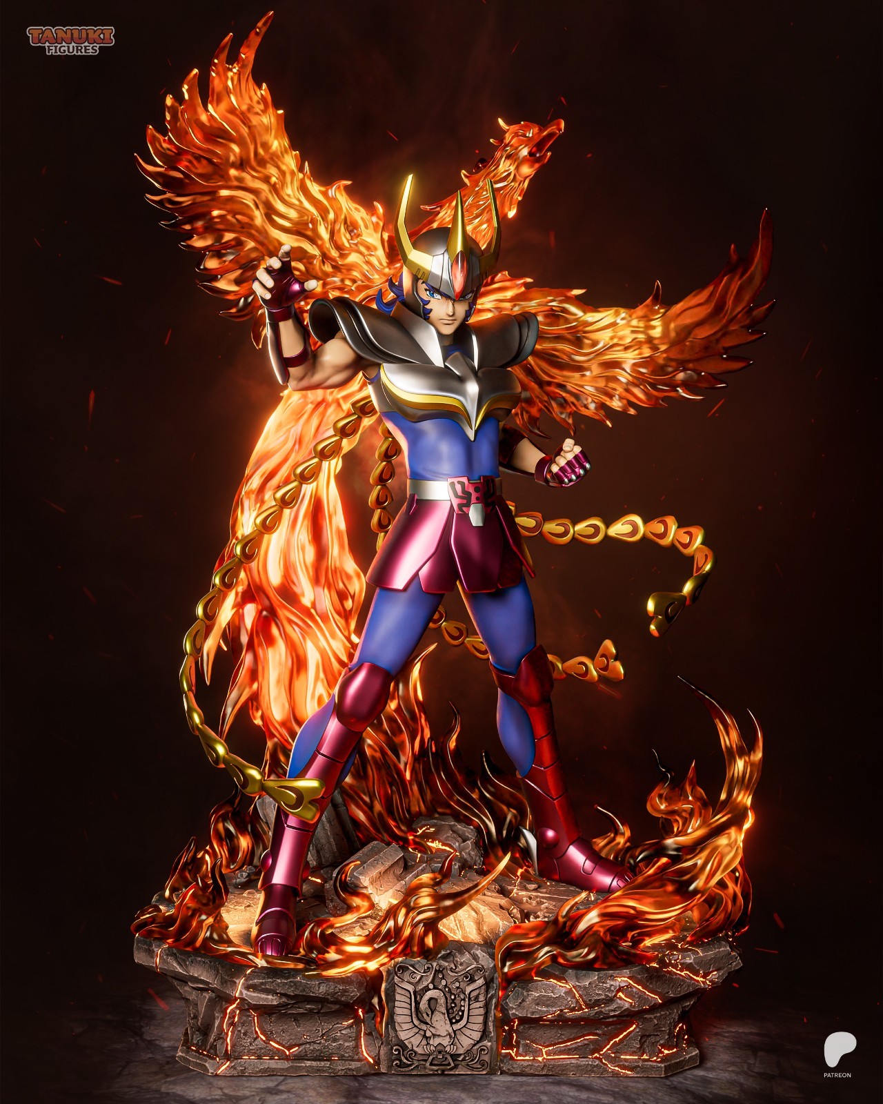 Phoenix Ikki – Saint Seiya 1/6 Scale Figure Statue Unpainted Garage Kit Resin
