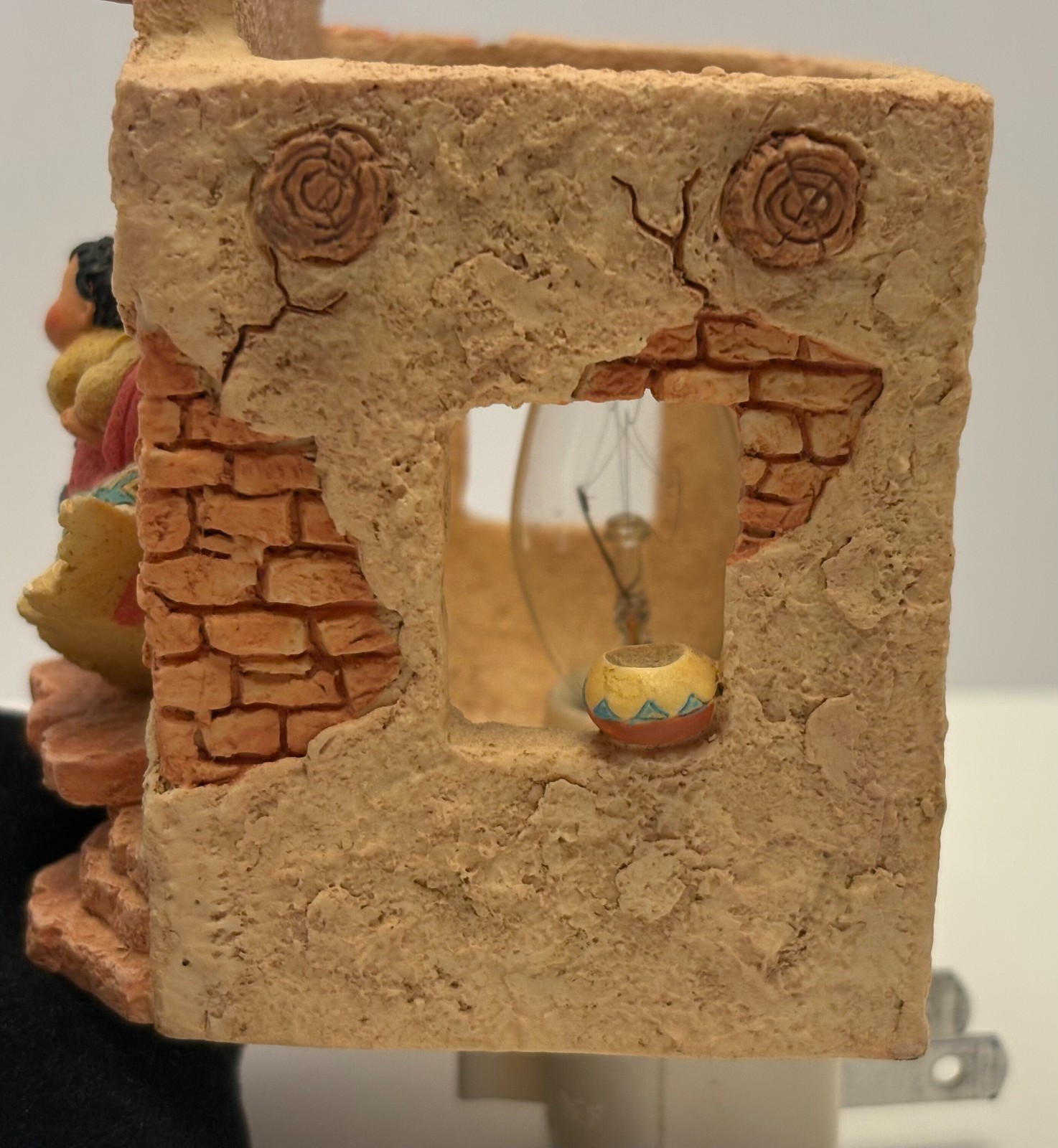 1996 Enesco Friends of the Feather Mother & Child Plug-in Nightlight Rare 4″