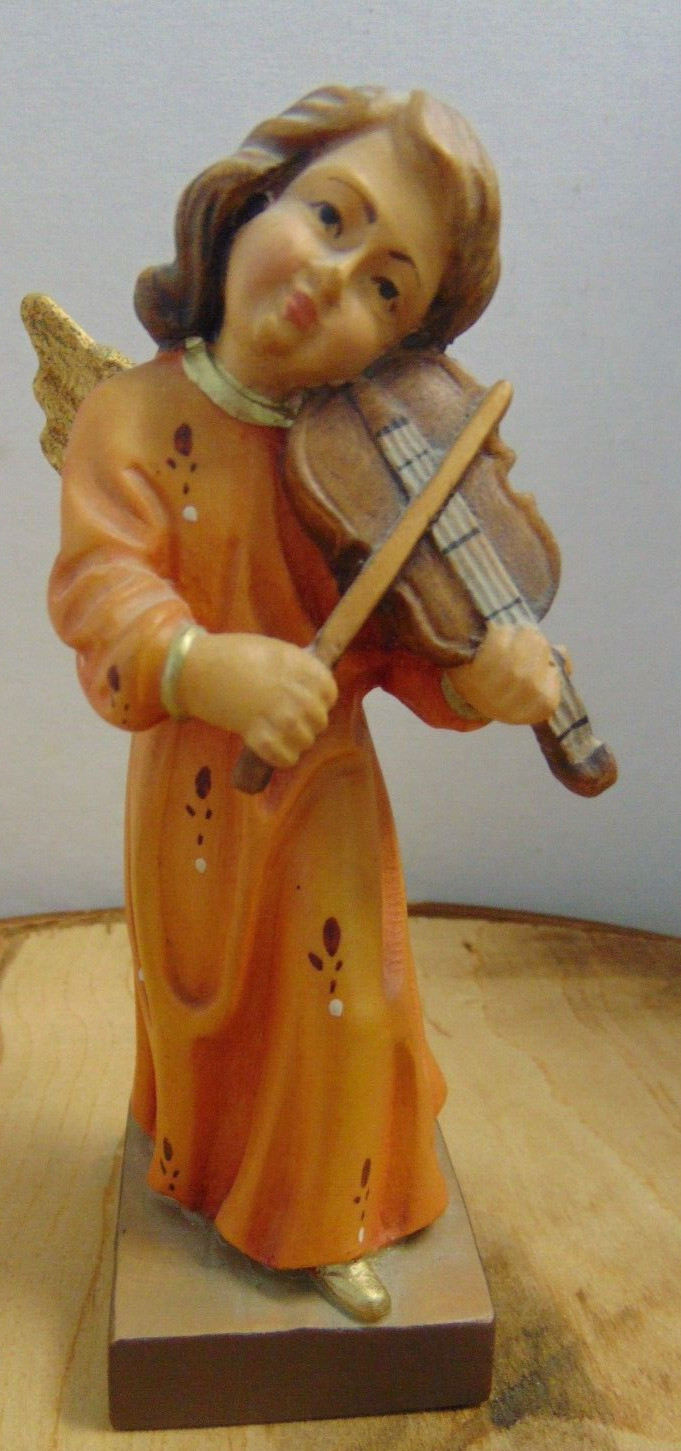 Schmid-Linder Angel w/ Violin Figure #6006 Lucerne Switzerland 5.25″