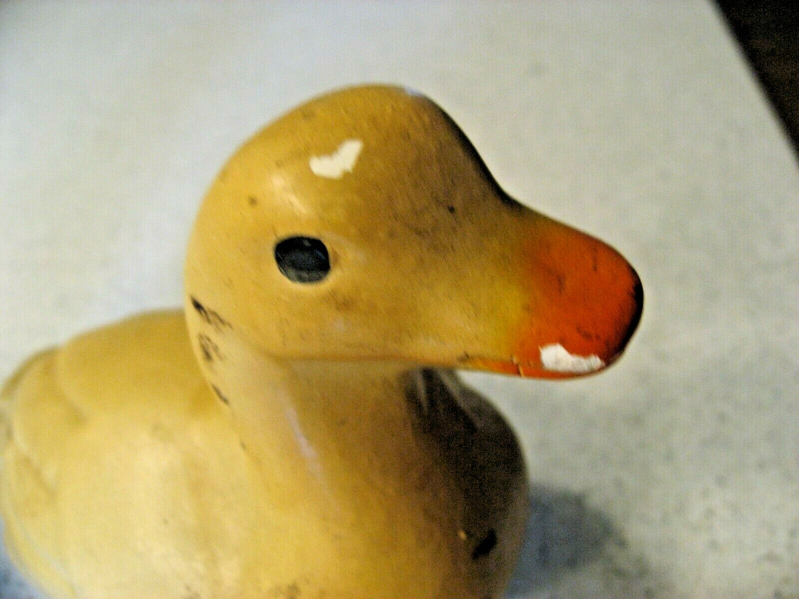 Vintage Lot of 2 GMG ART Chalkware Yellow Ducks Made in Louisville, KY