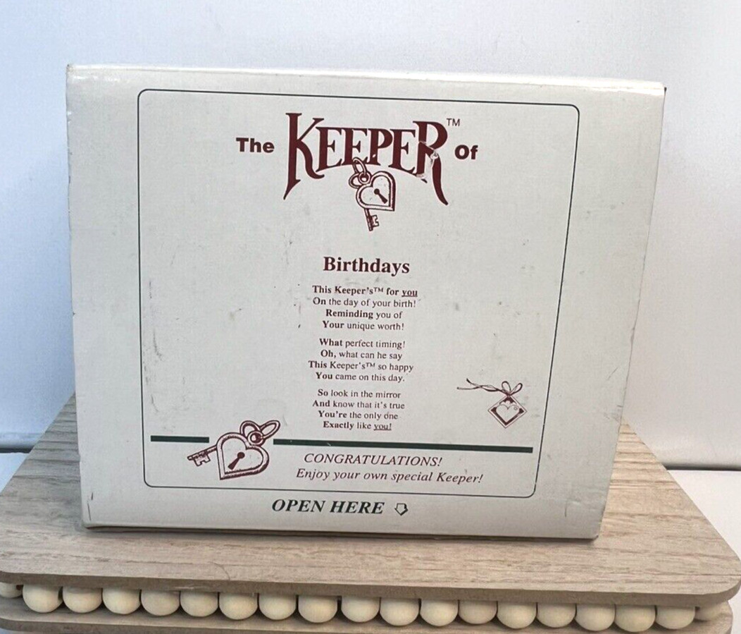 Keeper of Birthdays Shelf Sitter Figurine Shenandoah Designs USED-OLD BOX