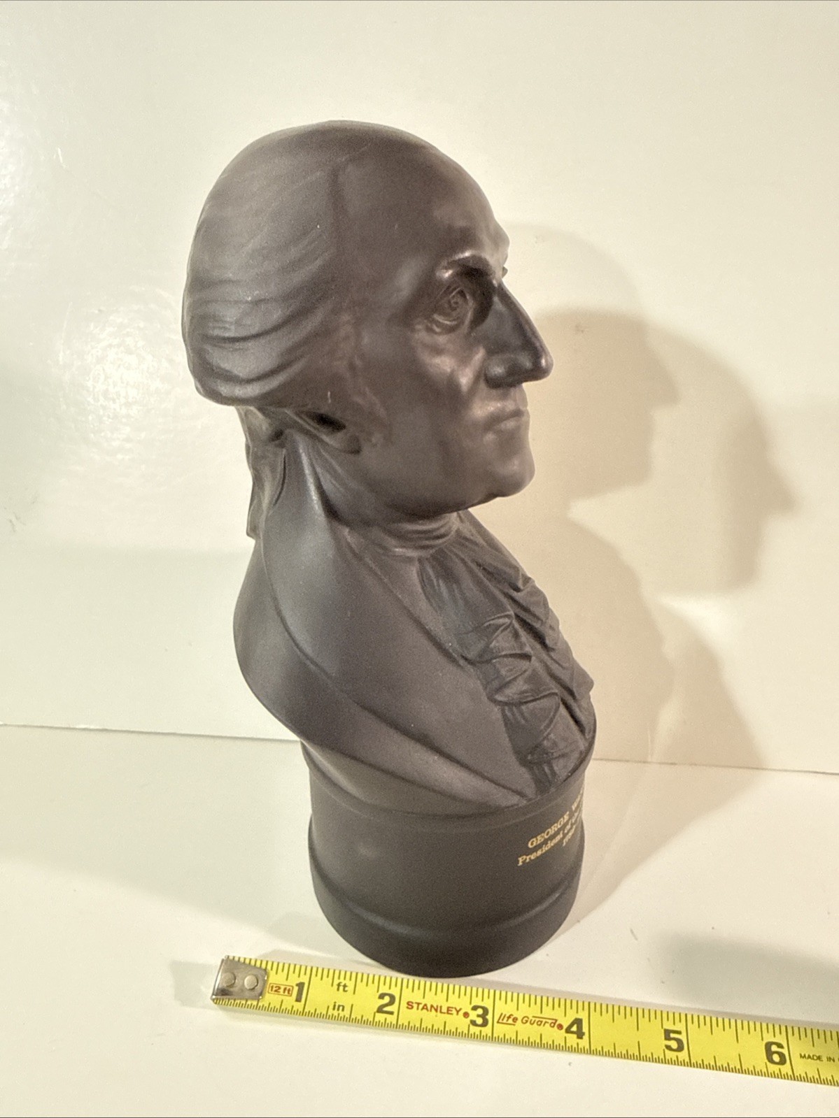 1971 Wedgwood Black Basalt Bust of President George Washington 125/2000 Limited