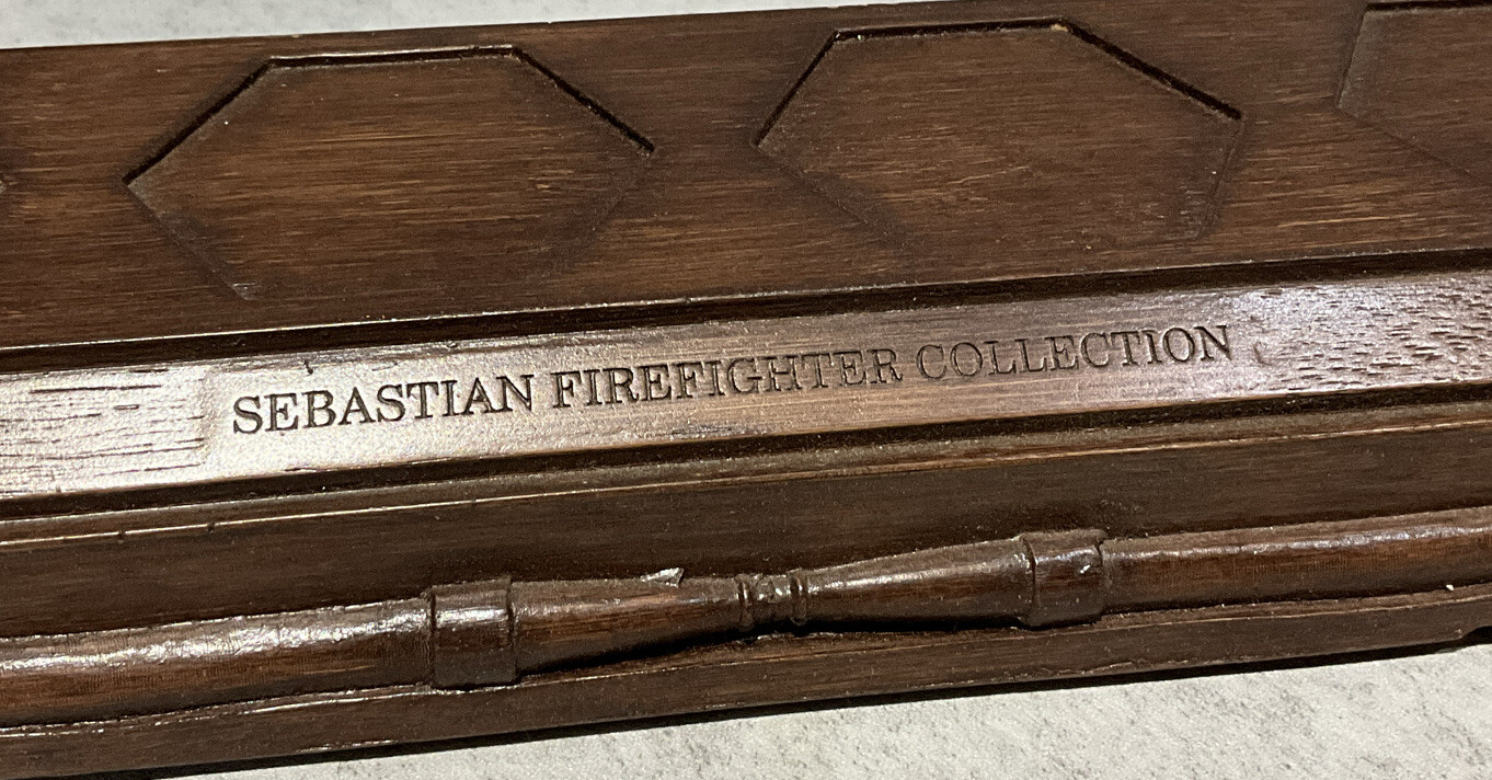 Sebastian Miniatures The Firefighter Collection Set Of 4 Figurines with Stand