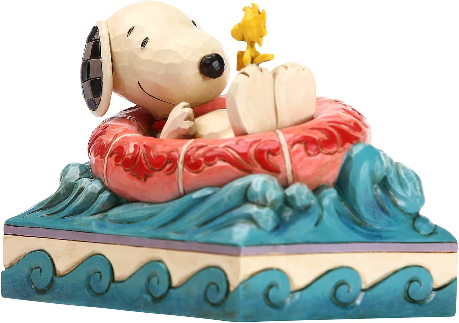 Enesco Peanuts by Jim Shore Snoopy and Woodstock in Floatie Figurine NIB NEW