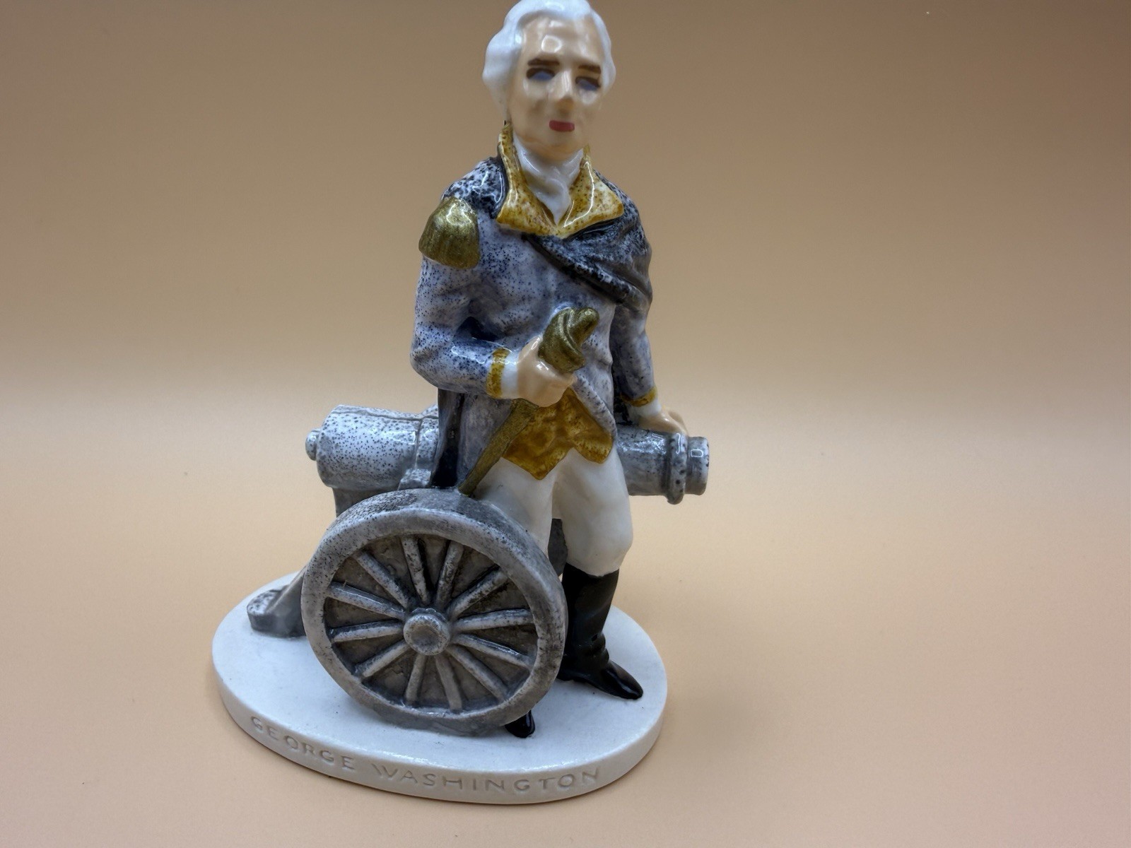 Sebastian Miniatures George Washington with Cannon 1947 P. W. Baston Figurine