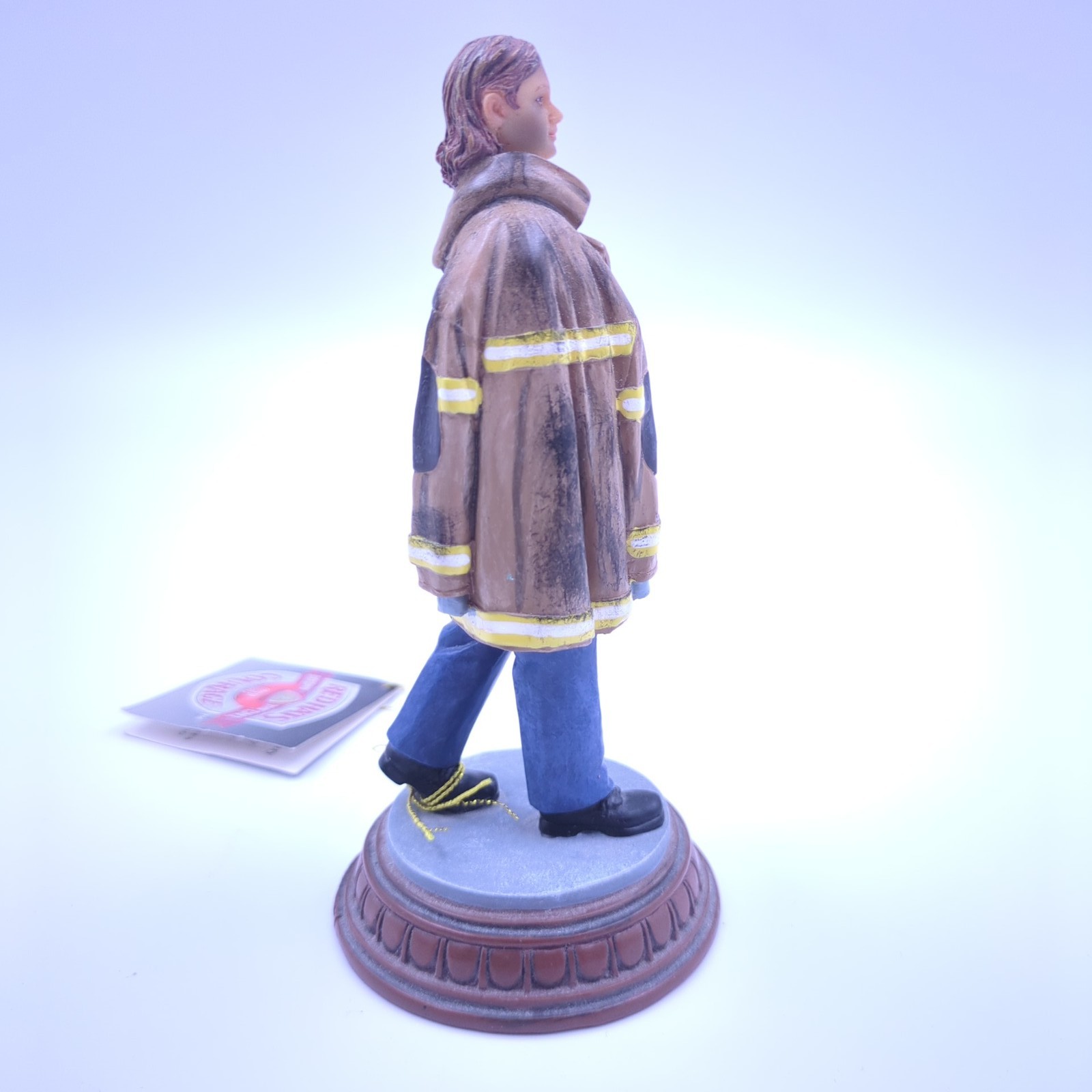 Vanmark Red Hats of Courage “Task Completed” Female Firefighter Figurine Resin