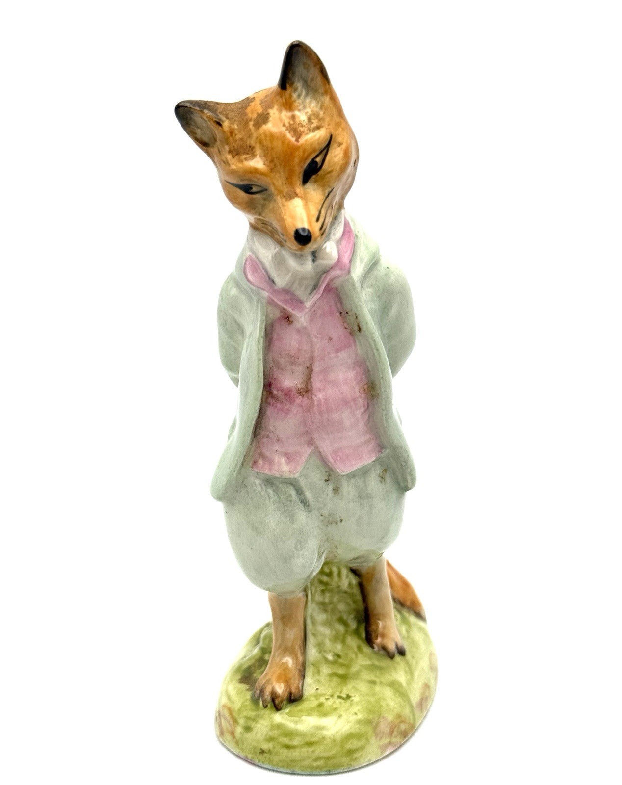 Vintage 1989 Beatrix Potter Foxy Whiskered Gentleman Figurine Royal Albert 4.75”