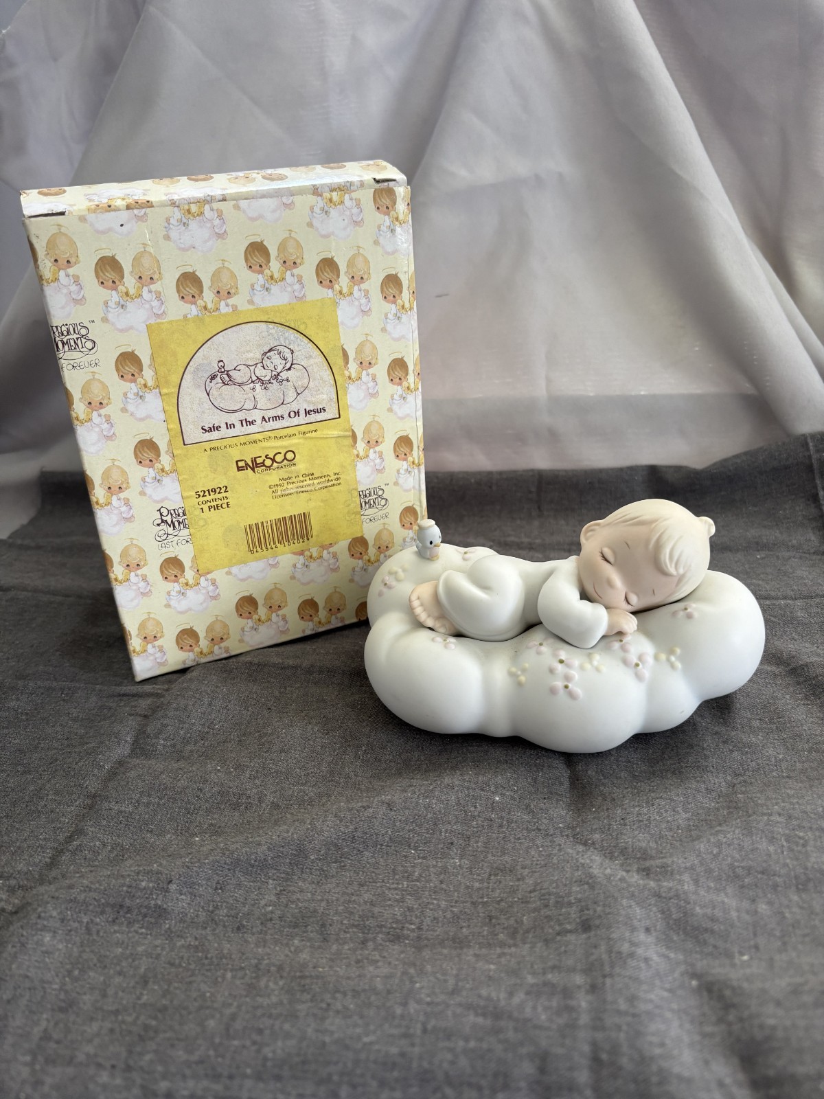 Precious Moments Figurine #521922 “Safe In The Arms Of Jesus” With Original Box