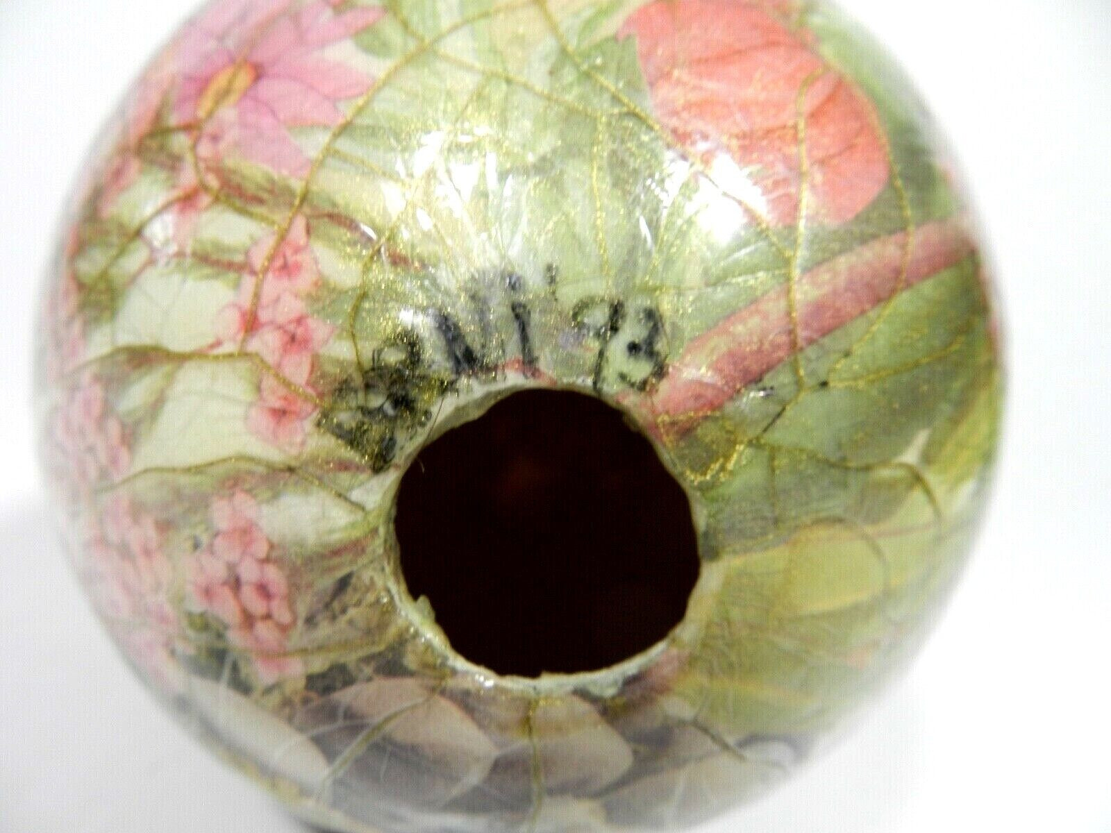 Decoupage Ostrich Egg With Stand