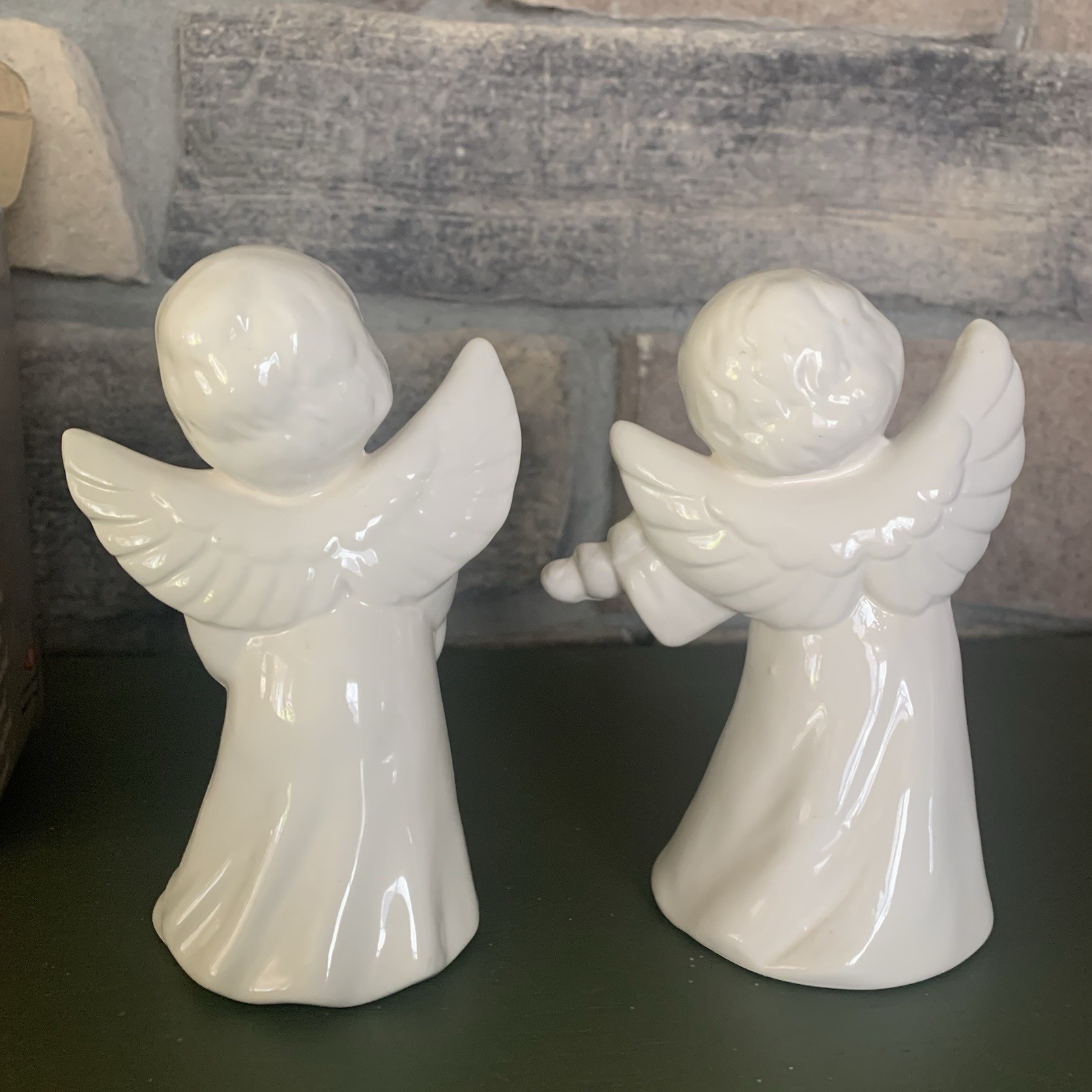 Artmark Angel Playing Music Vintage Ceramic Figurines