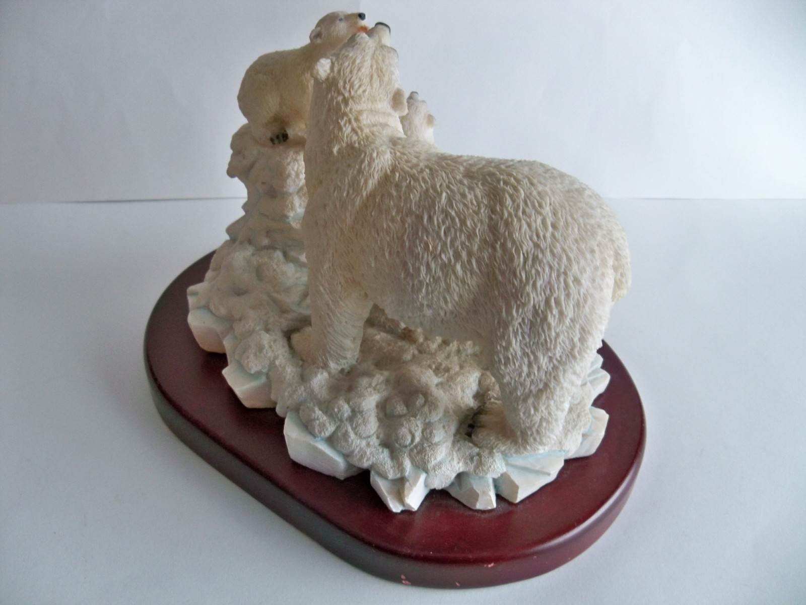 Amy & Addy Gray Rock Wildlife Collection Polar Bear Family Mother Cubs Figurine