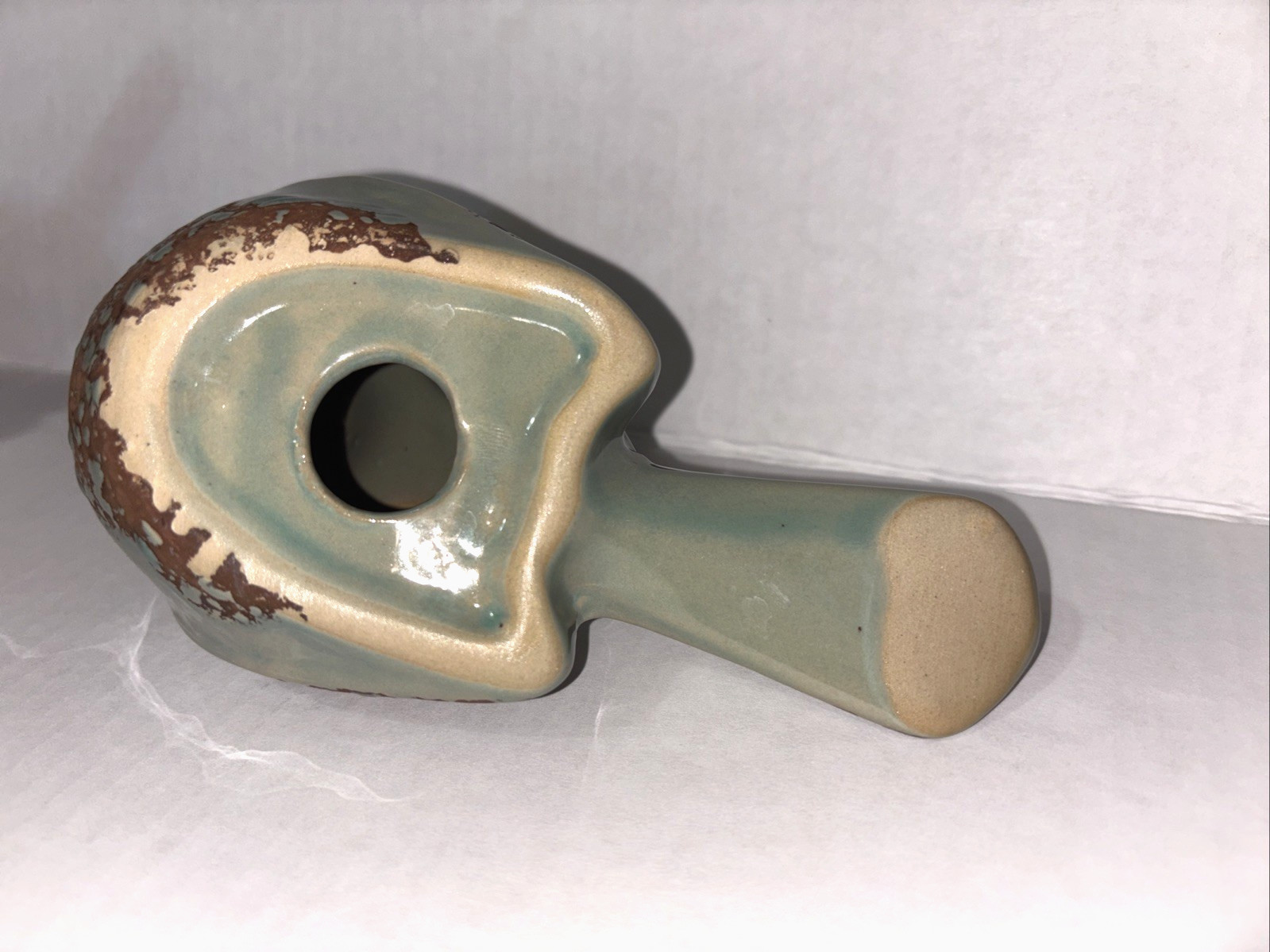 Greenand Brown Smooth & Mat Bird Figurines Distressed Ceramic Decor