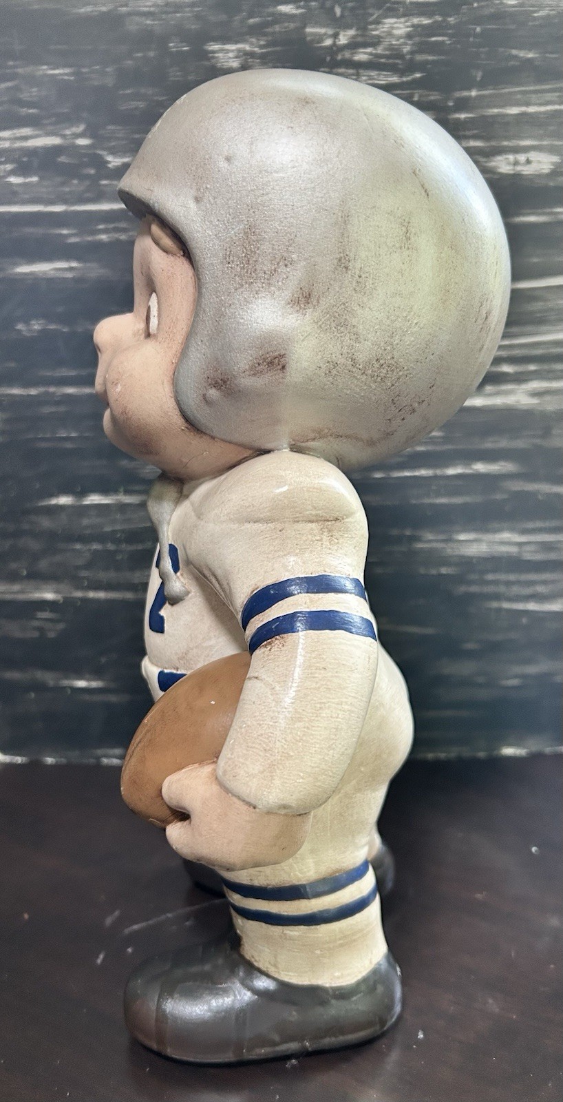 Vtg 70’s Ceramic Football Player Boy Atlantic Mold #77 Broncos Bills Colts 11”