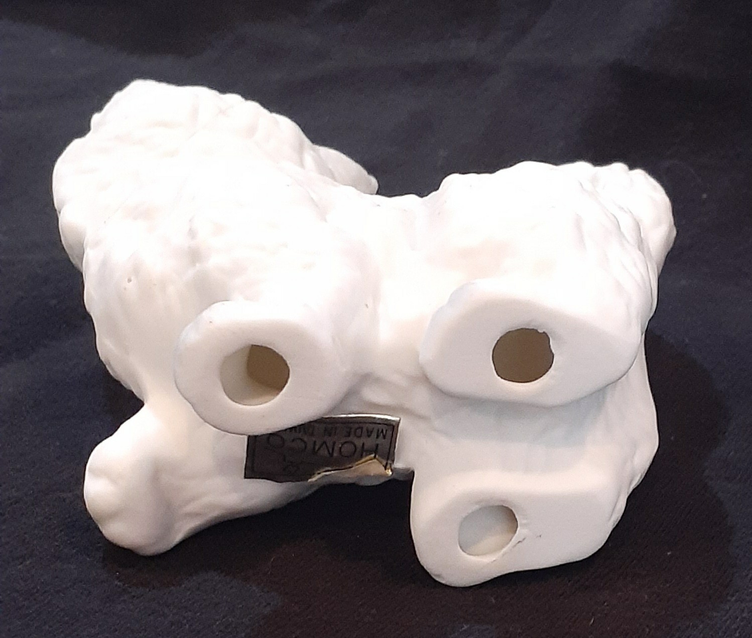 Homco White Kitten/Cat Vintage Figurines #1413 Blue Eyes Taiwan 1970s