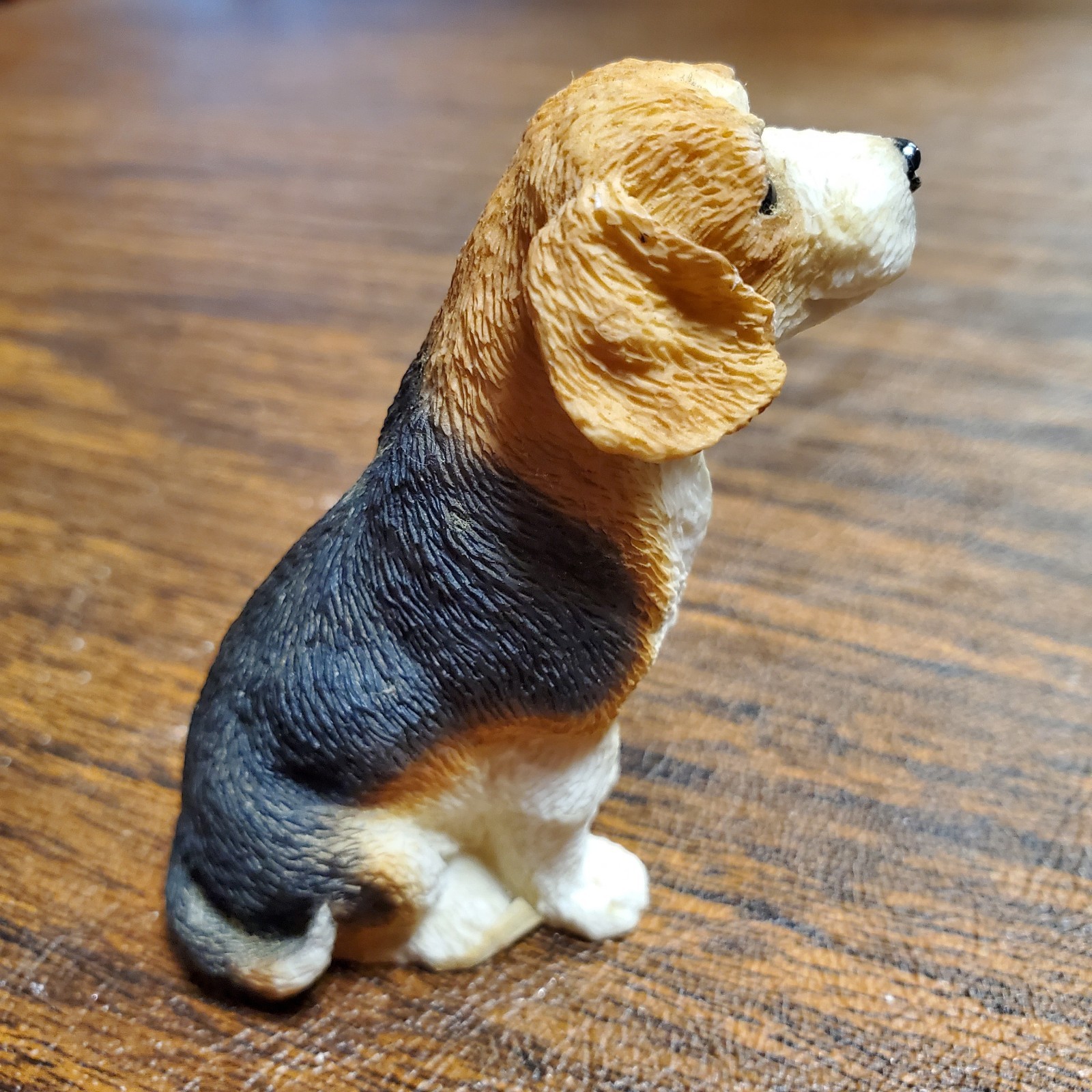 Vintage 1990s 3.75” Realistic Beagle Puppy Dog Figurine Cute Animal Companion