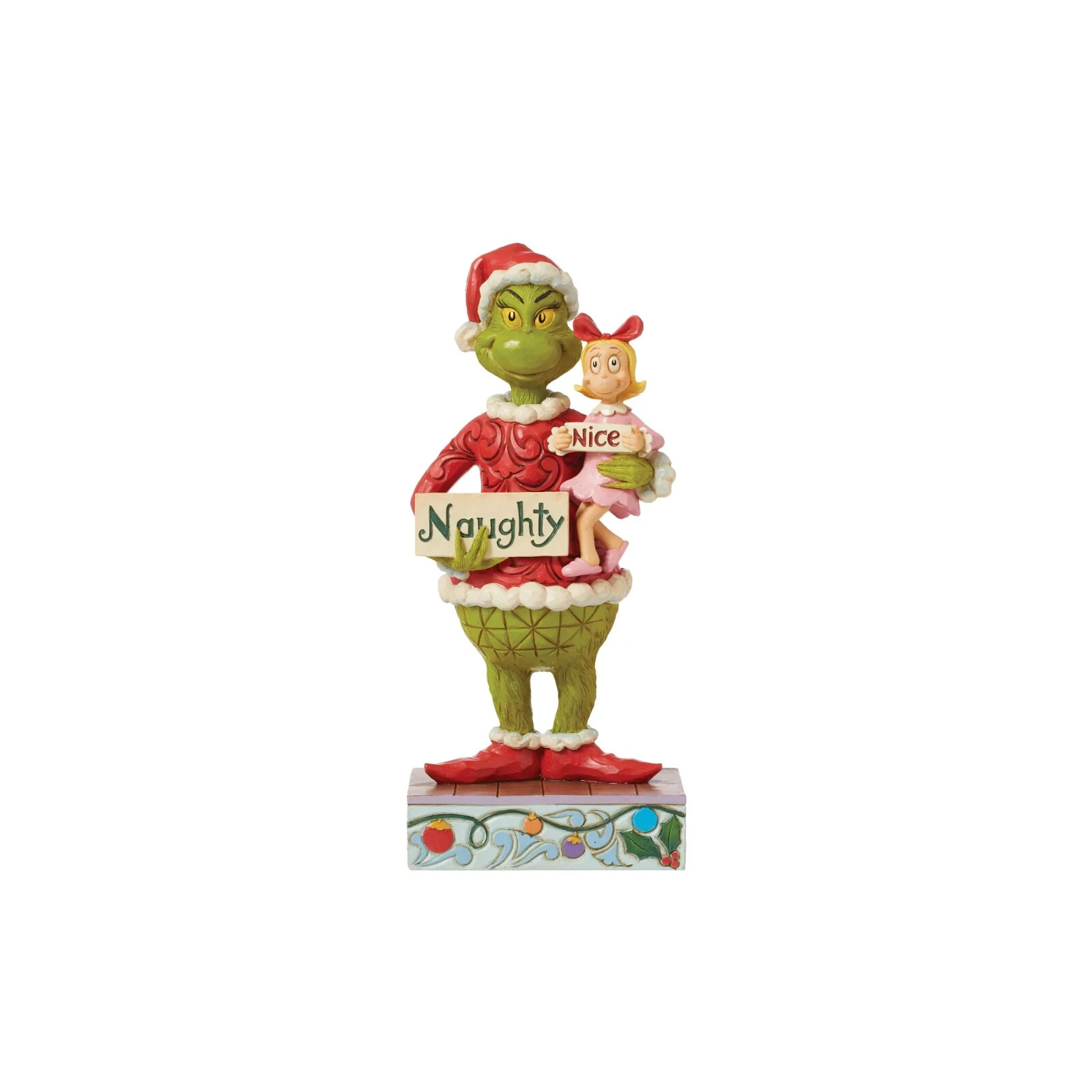 Jim Shore GRINCH AND CINDY HOLD SIGN FIG 6015212 BRAND NEW 2024