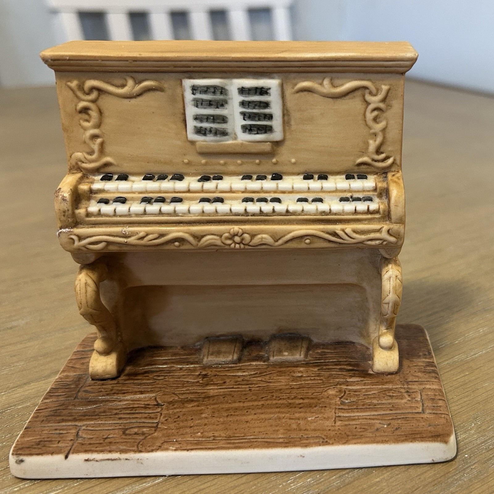 Emmett Kelly Jr Miniature Collection Flambro Piano Ceramic Figurine Vintage