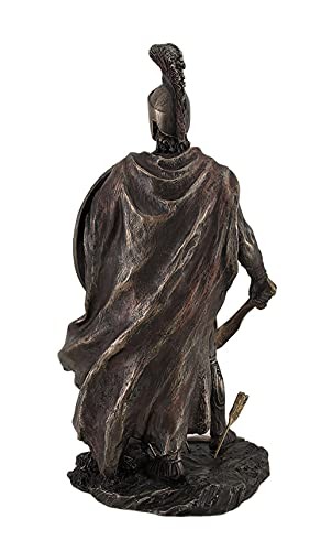 Veronese Design Spartan King Leonidas with Sword and Shield Bronzed Statue