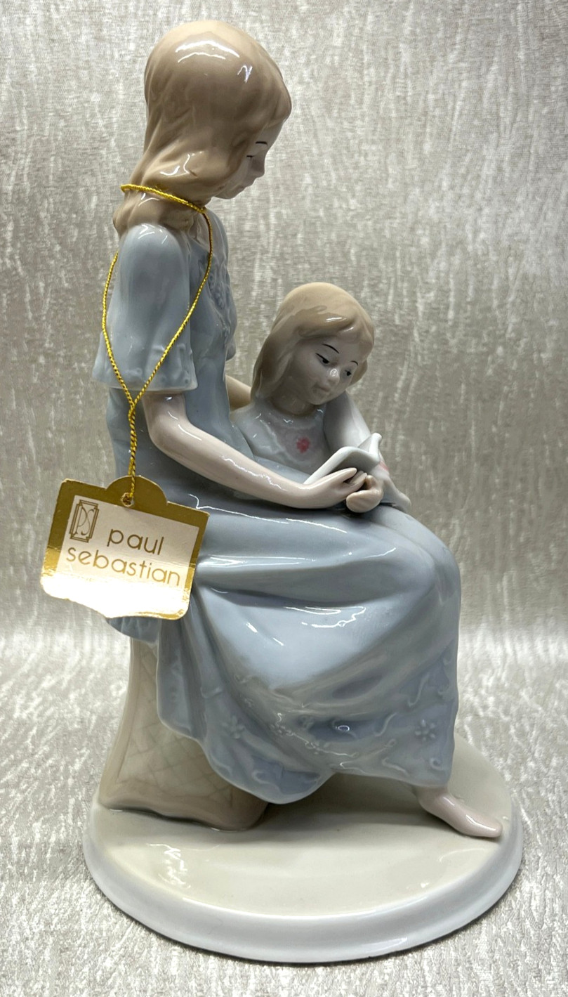 Vintage Paul Sebastian Porcelain Once Upon a Time- Mother & Child- w/ Org Tags