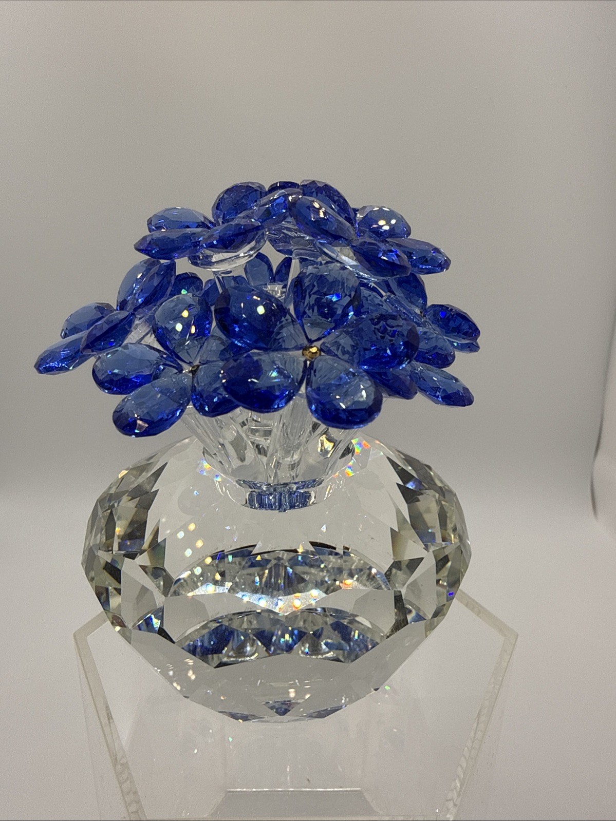 Crystal Forget-me-not Floral Arrangement In Vase