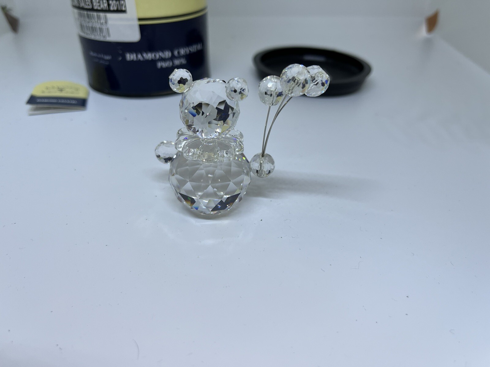Vintage Asfour CrystalBear With Balloons Animal Figurine