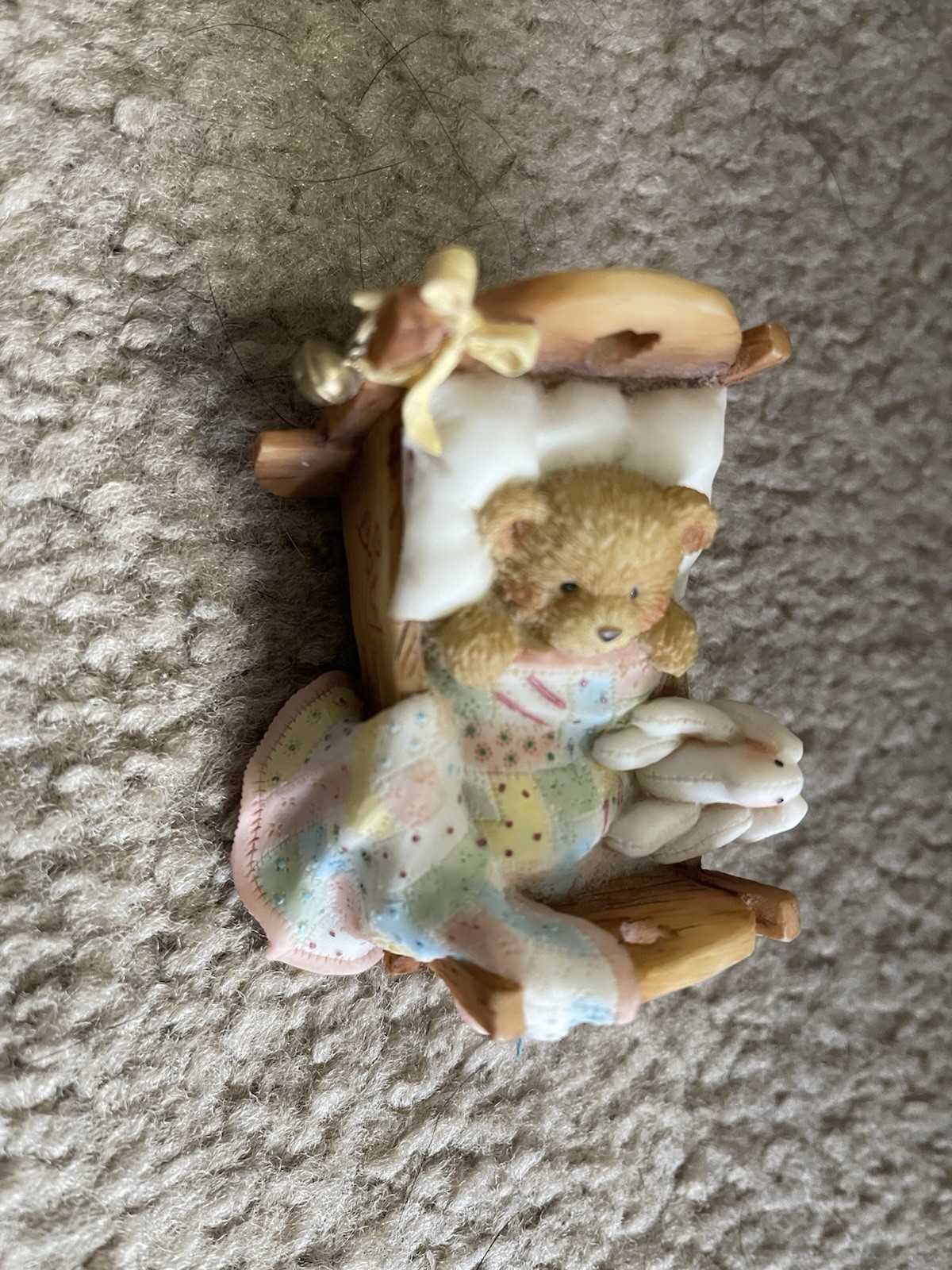 ENESCO CHERISHED TEDDIES CRADLED WITH LOVE BABY BEAR FIGURINE #911356 CERT, BOX