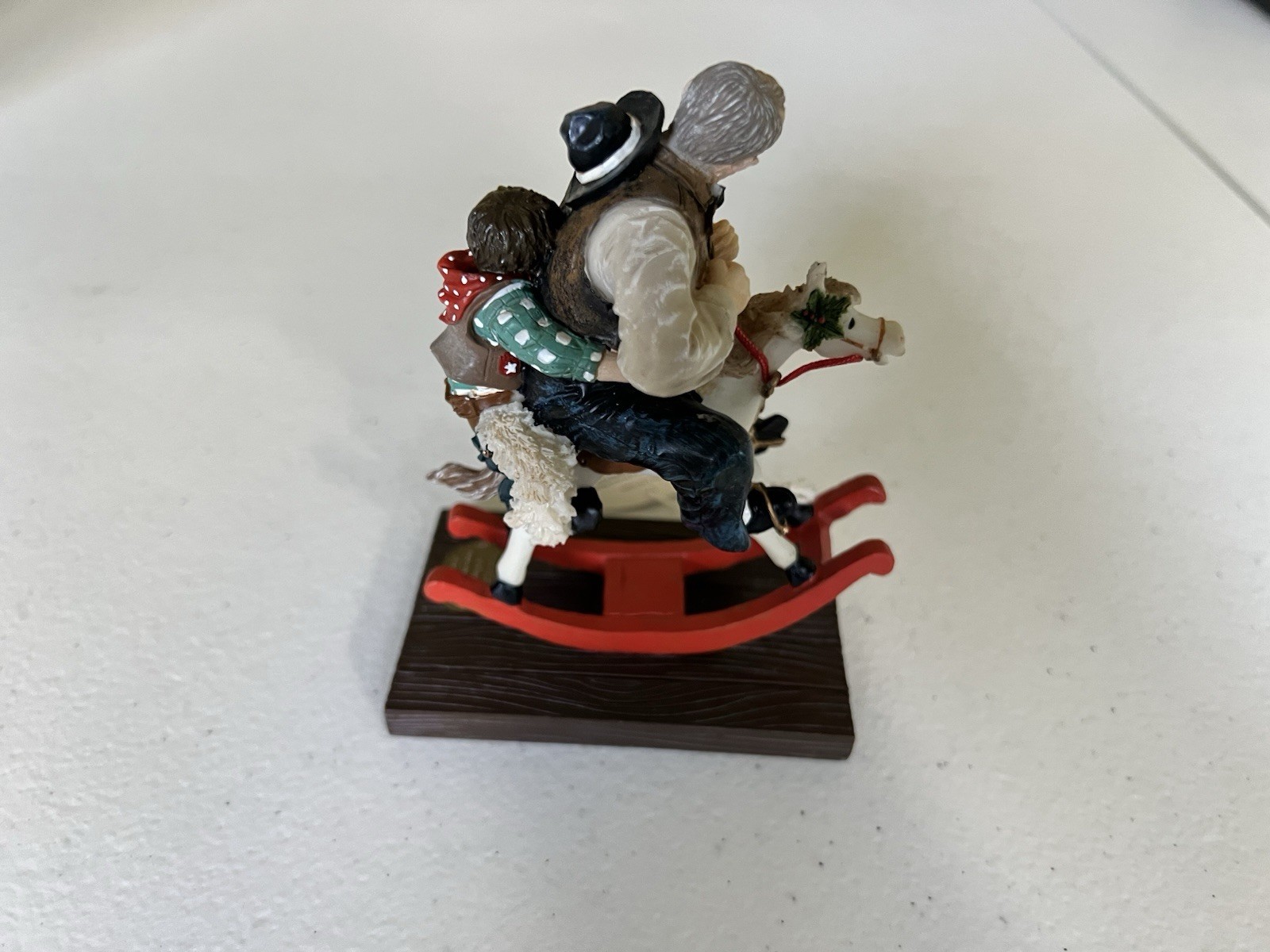 Norman Rockwell “Grandpa’s Rocking Horse” figurine Islandia International 4.25″T