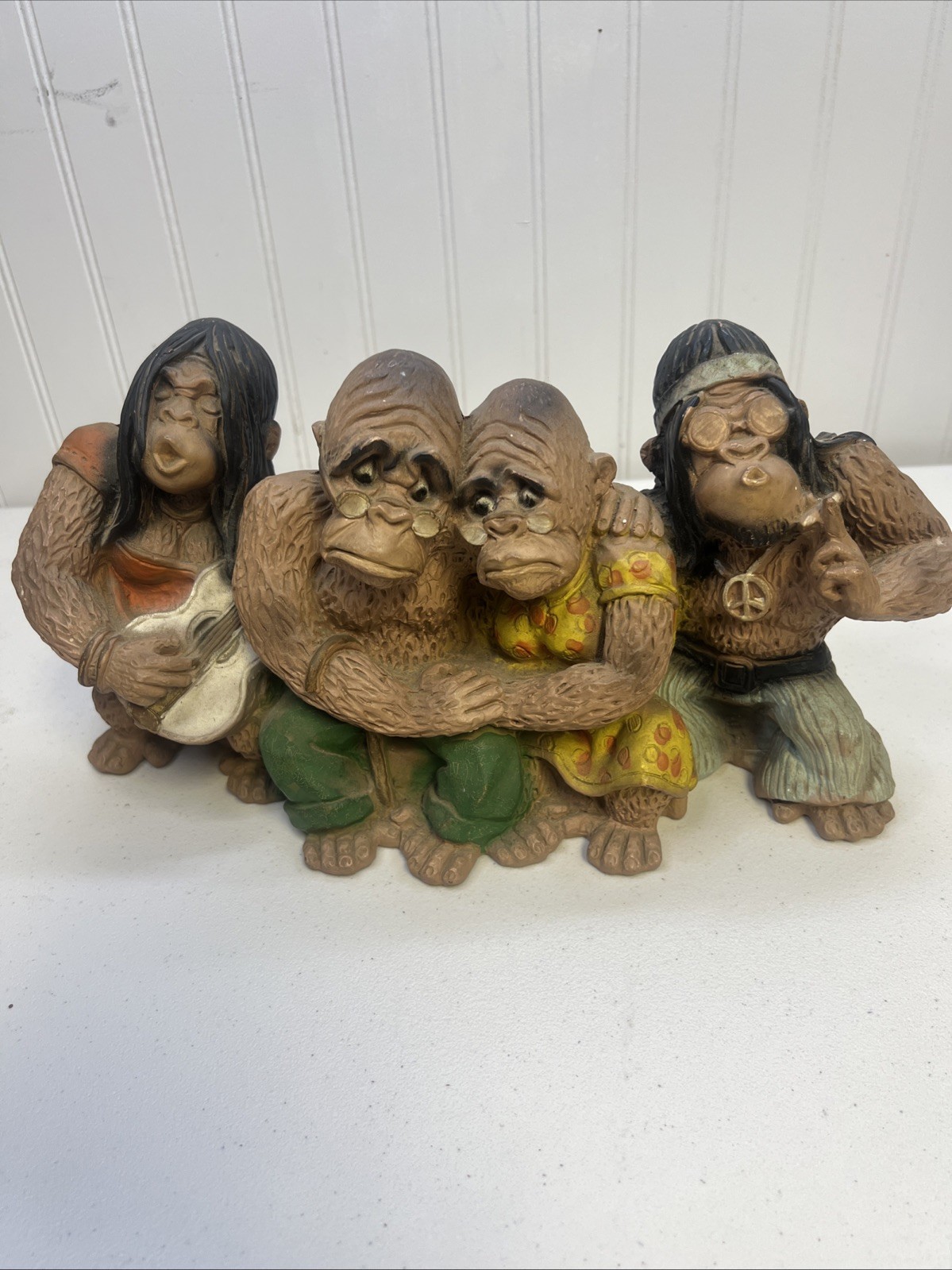 Rare VTG 1970 Universal Statuary Corp Hippie Apes #127 V. Kendrick