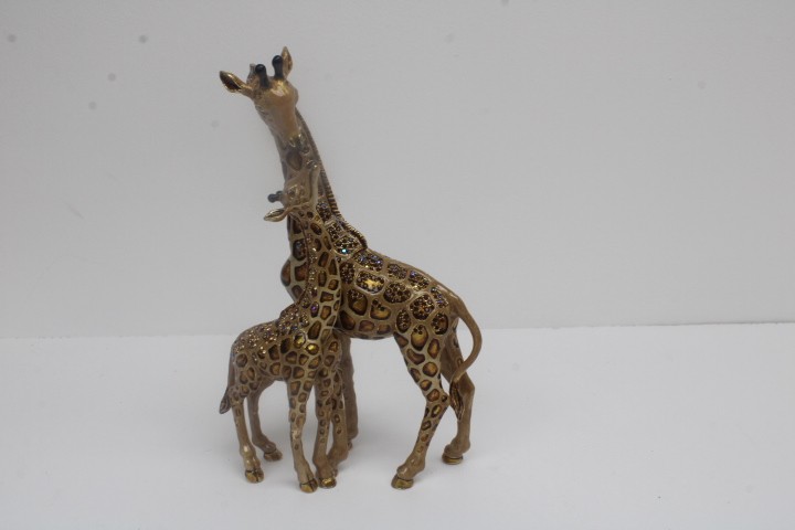 JAY STRONGWATER Mother & Baby Giraffe Cindy & Kristen 9.5 inches Tall BEAUTIFUL!