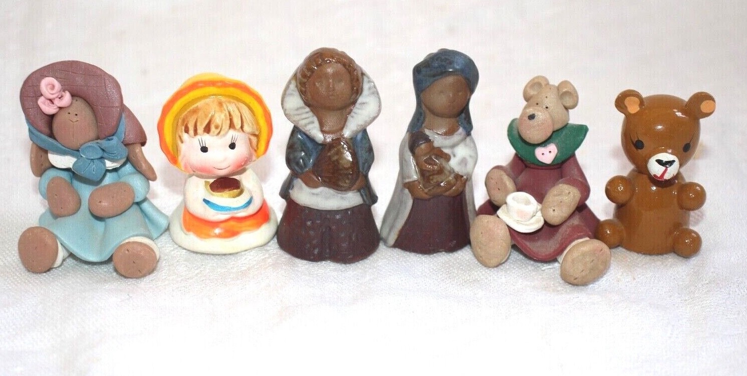 vintage miniature figurines set 1970’s 1980’s