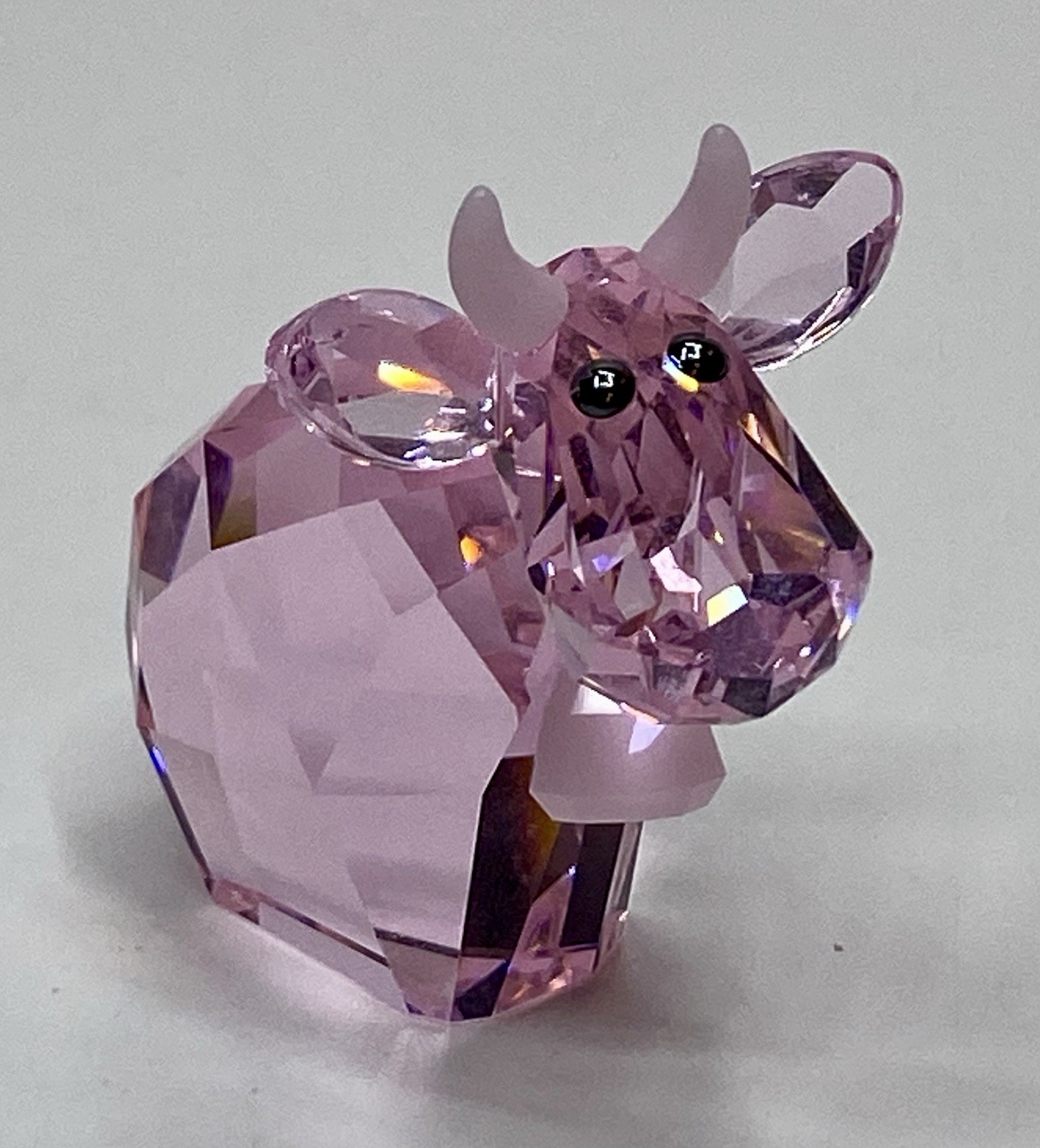 2007 Swarovski Lovlots PINKY MO COW Figurine 888950, LE Retired