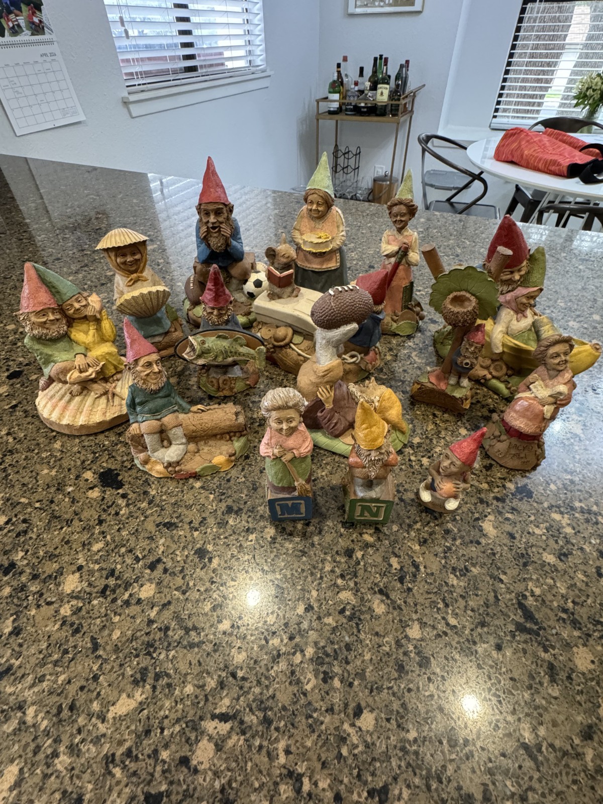 Lot of 13 Tom Clark / Cairn Studio Gnome Figurines — Coach Dad, Cakewalk, Lacy,