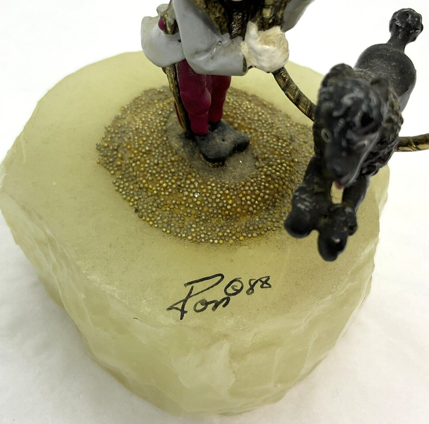 Vintage 1988 Ron Lees World of Clowns USA Circus Gold Plated Hand Painted Signed