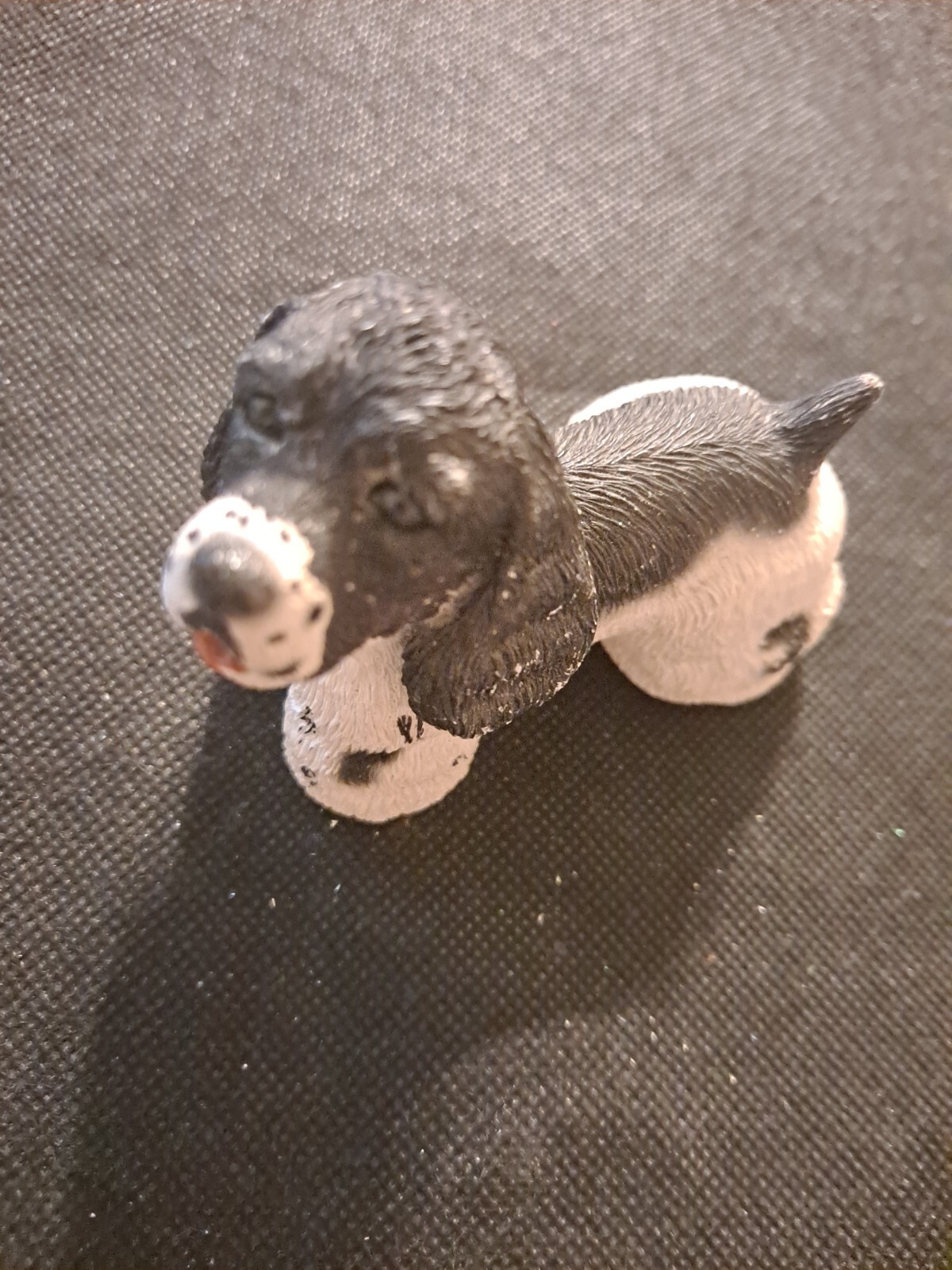 ENGLISH SPRINGER SPANIEL COLD BRONZE CAST DOG FIGURINE! e7756UXX