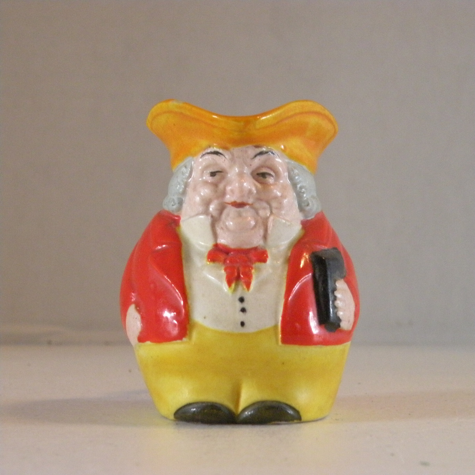 Vintage Mini Toby Style Colonial Red Coat Man Mug Jug Made In Japan 3 Inch Tall