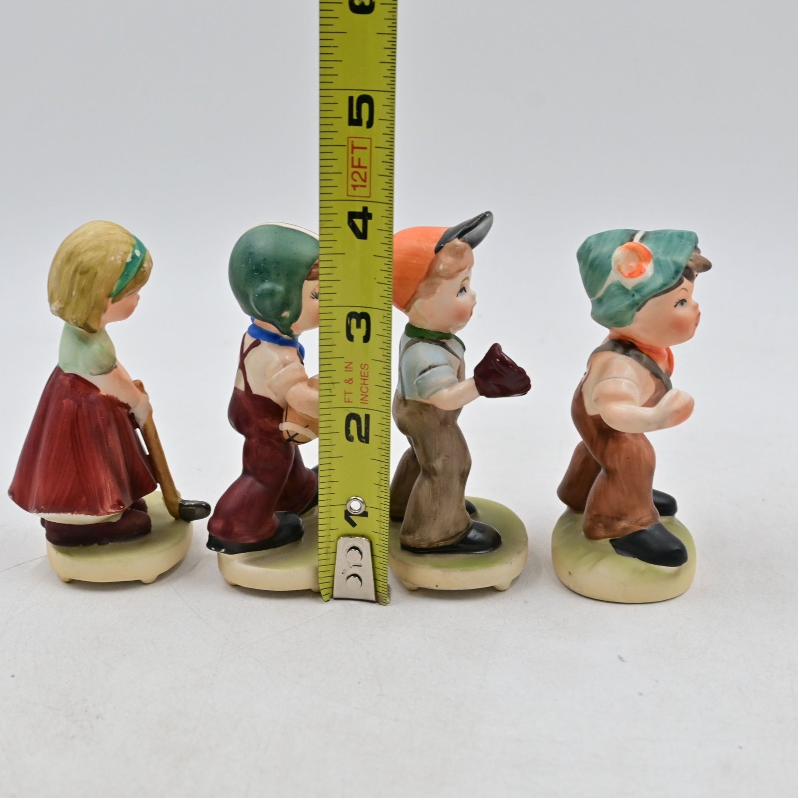 Napcoware Sports Figurines Football, Golf, Baseball Bundle Of 4