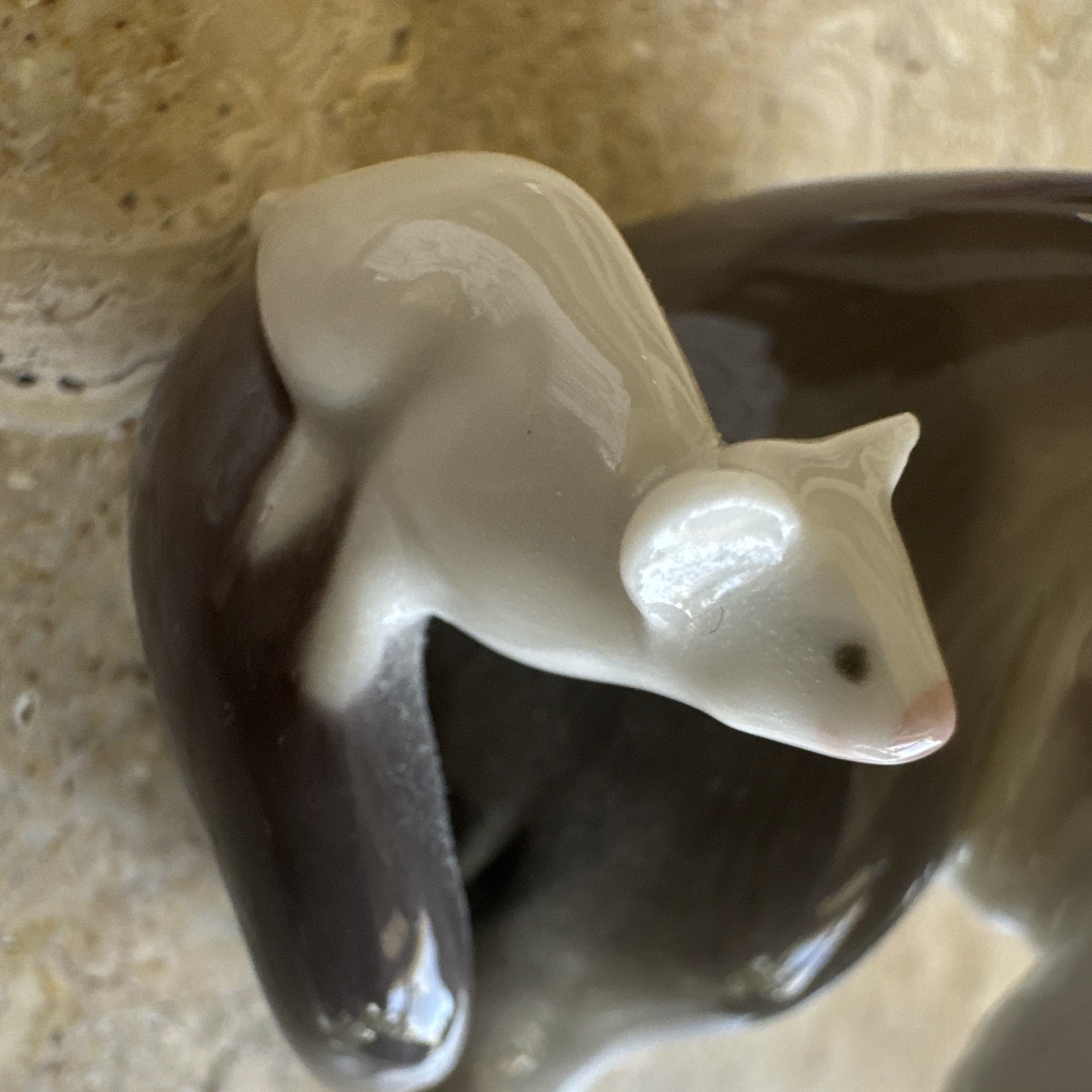 Lladro Spain #5236 Cat & Mouse Kitten Porcelain Figurine Retired Glossy Spain