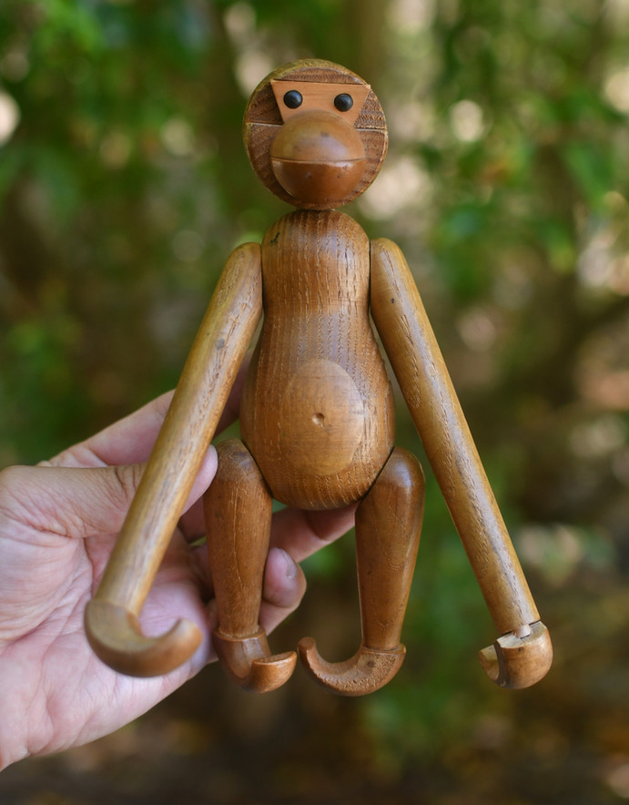 vintage 1960 Kay Bojesen Style Monkey Material: Oak made in Japan