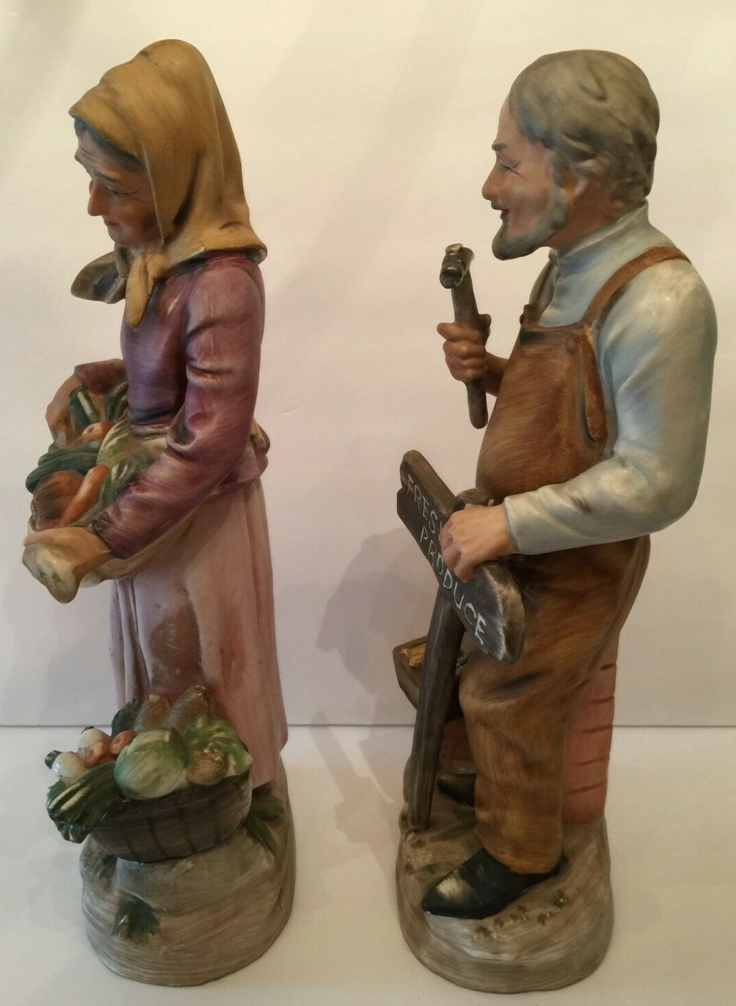 Vintage Norleans Farmhouse Old Farmers Fresh Produce Fall Harvest Porcelain