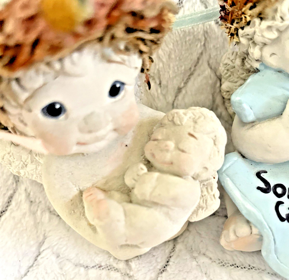 Signed by Artist Kristin Haynes Baby Cherubs Vintage Classic Dreasicles Set of 2