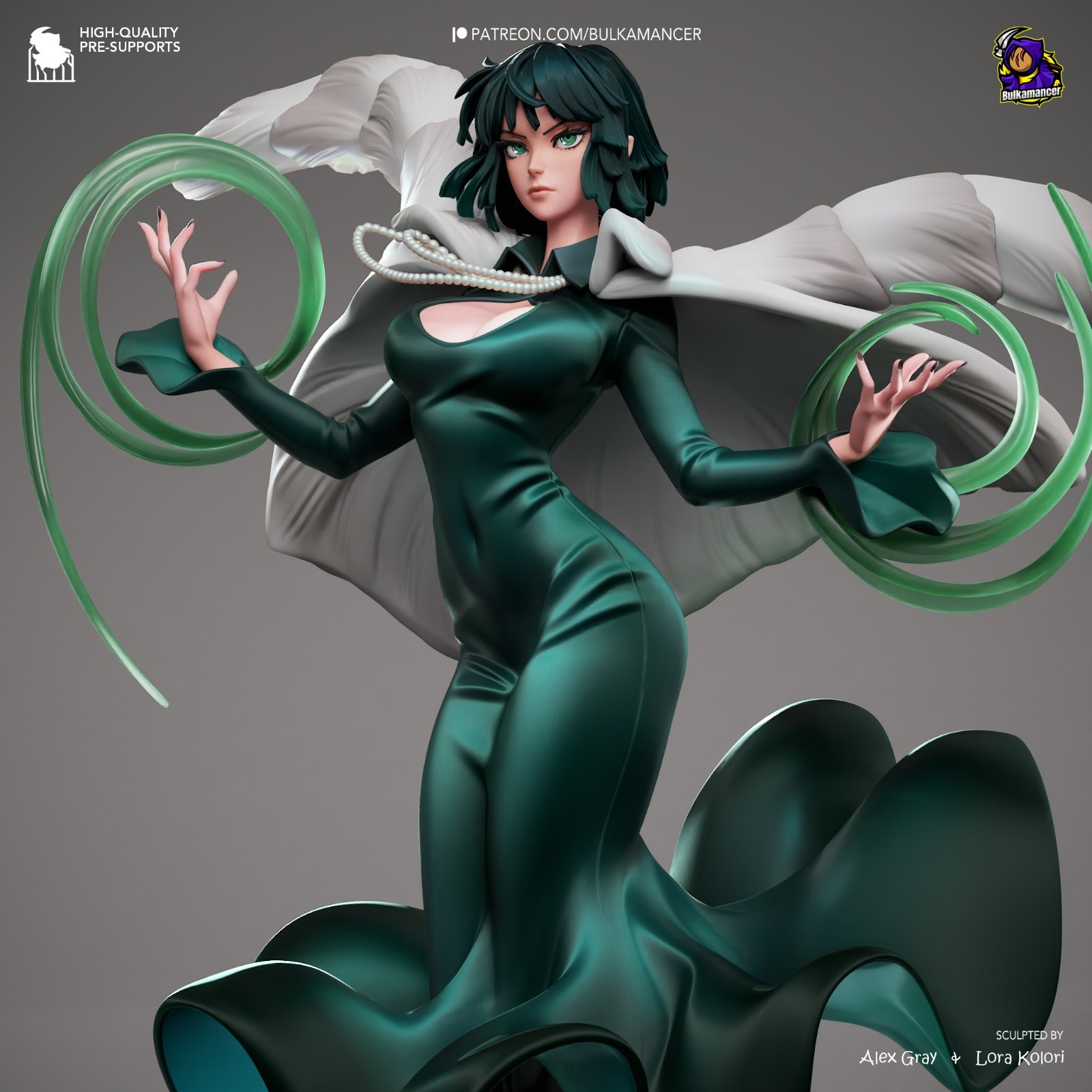 Fubuki – One-Punch Man 1/8 Scale Statue 3D Print Model Kit Unpainted