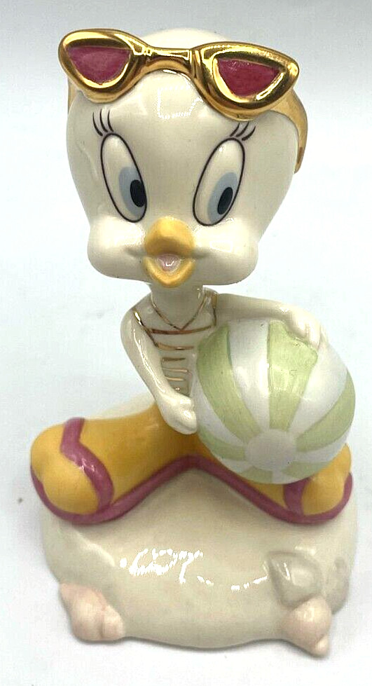 4″ Lenox “SUN ‘N FUN TWEETY” Figurine Looney Tunes Beach Tweety Bird Warner Bros