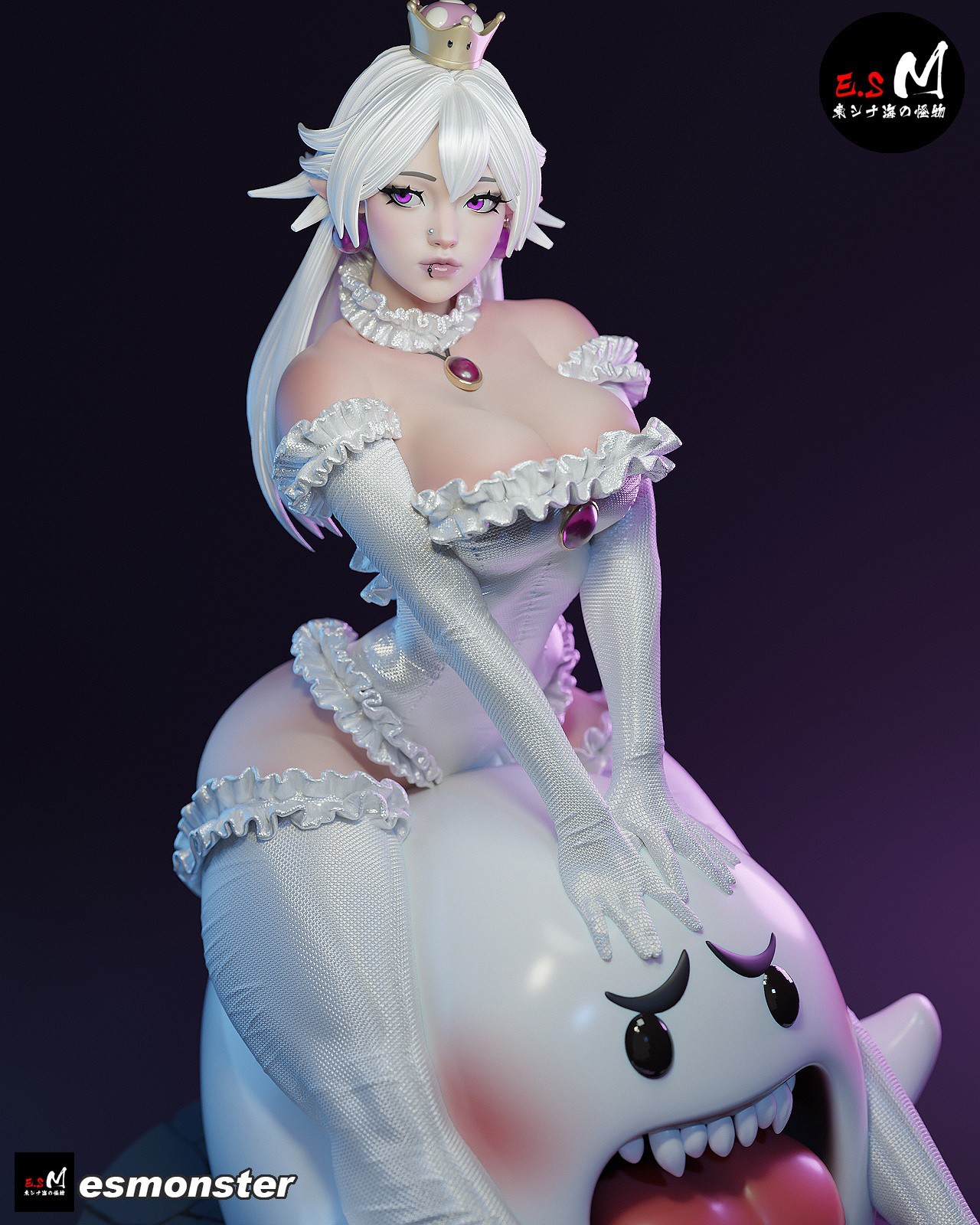 ES Monster – Unpainted Unassembled Booette Figure Model Kit Mario 1:42-1:4 scale