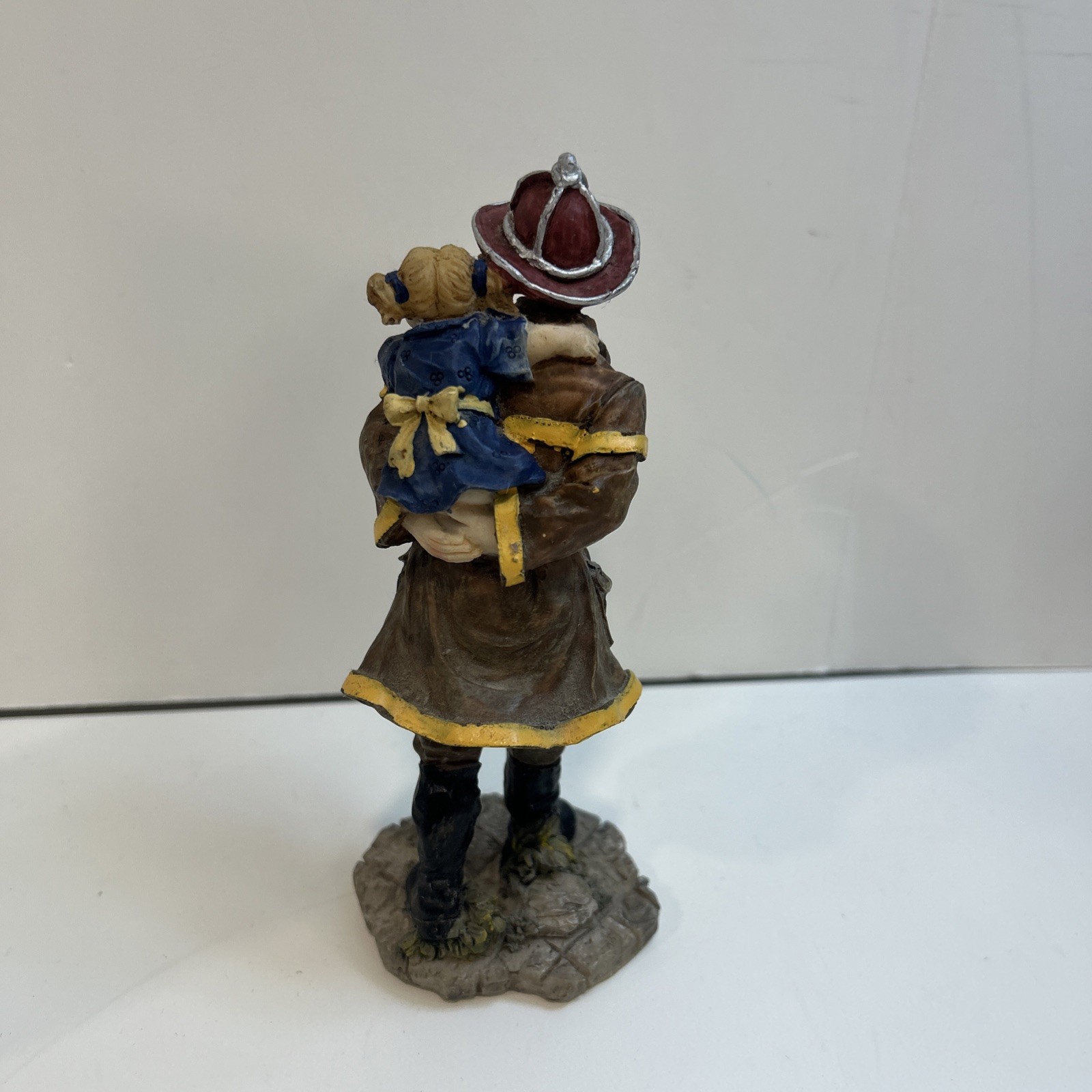 Hero’s Helping People Hand Painted K’s Collection Firefighter With Baby & Child