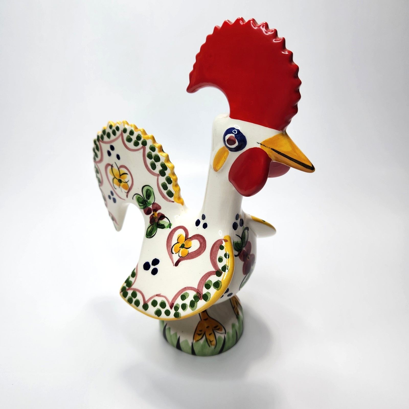 1979 Portugal Barcelos Folk Art Good Luck Ceramic Rooster (READ)
