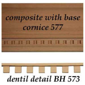 Dentil Moulding Detail with Shoulder