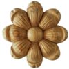 Large Flower Wooden Onlay