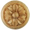Classical Rosette on Plinth Wood Onlay